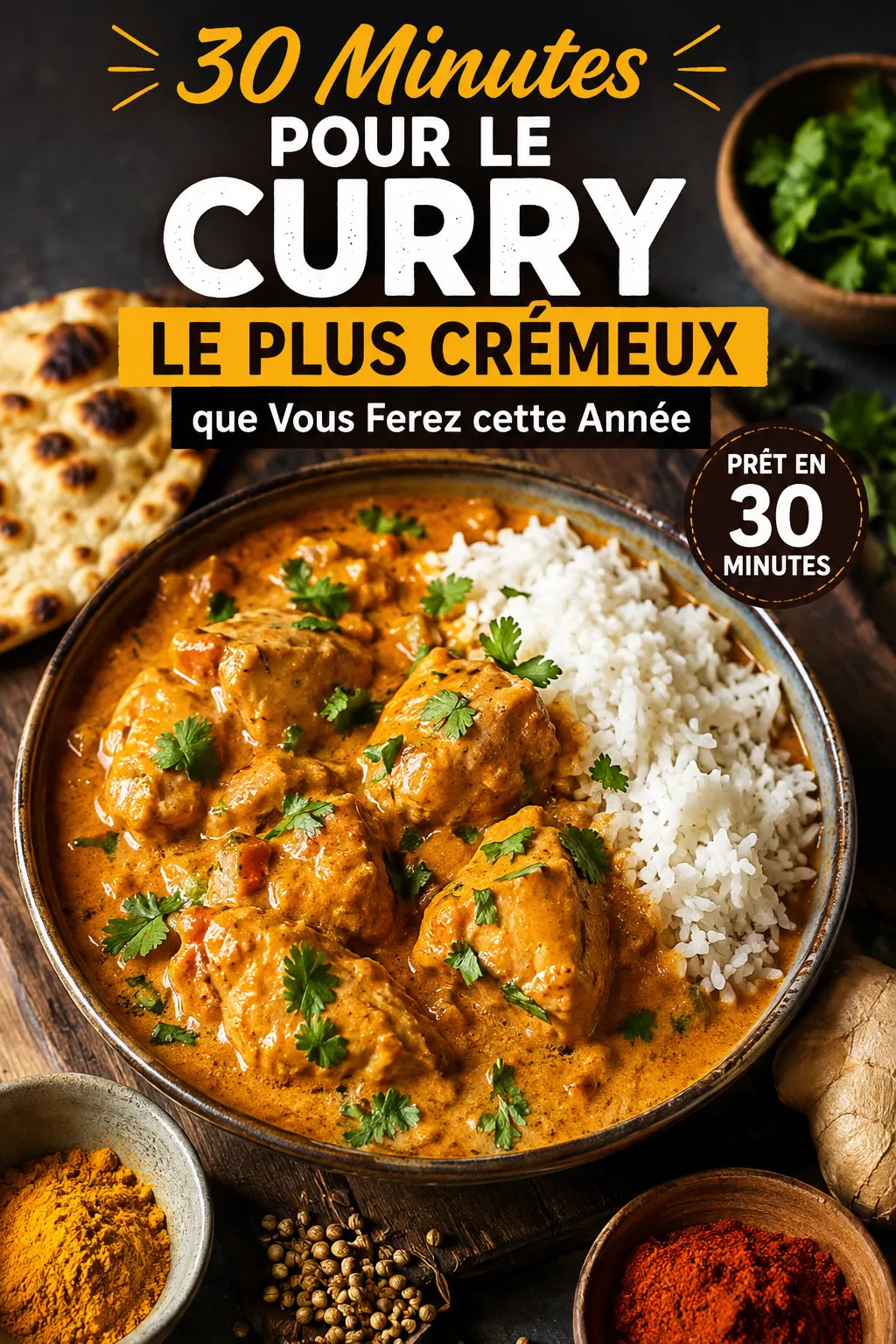 30 Minutes pour le Curry le Plus Crémeux que Vous Ferez cette Année