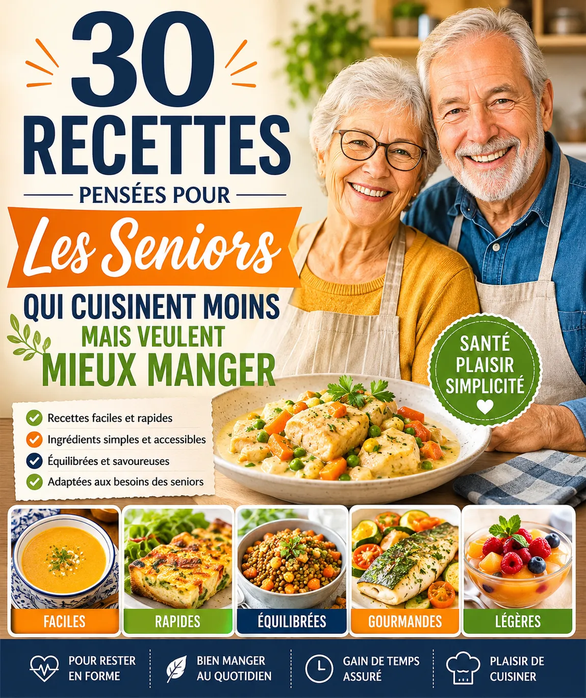 30 Recettes Pensées Pour Les Seniors Qui Cuisinent Moins Mais Veulent Mieux Manger