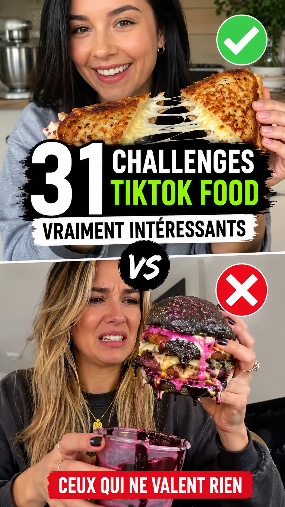 31 Challenges TikTok Food Vraiment Intéressants Versus Ceux Qui Ne Valent Rien