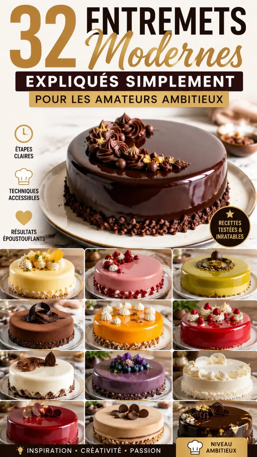 32 Entremets Modernes Expliqués Simplement Pour Les Amateurs Ambitieux