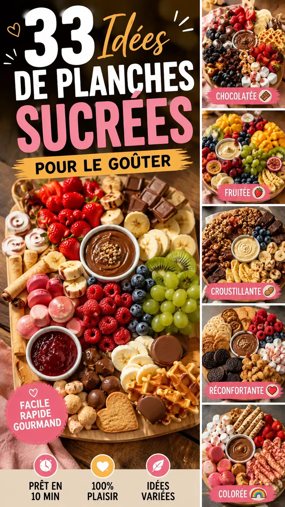 33 Idées De Planches Sucrées Pour Le Goûter