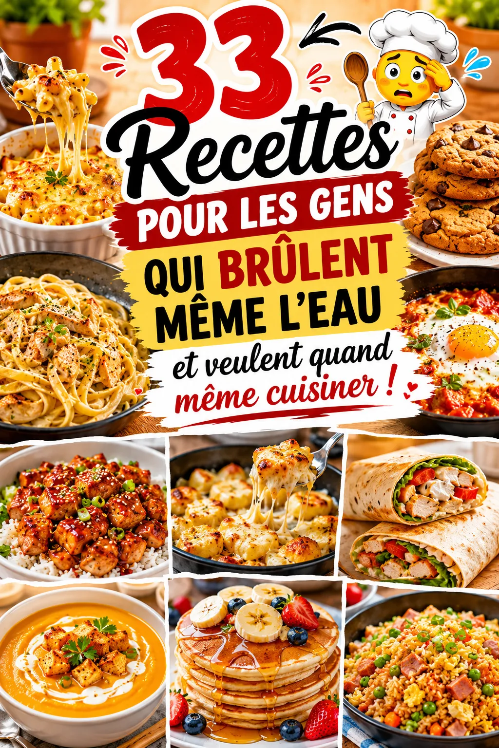 33 Recettes Pour Les Gens Qui Brûlent Même L'eau Et Veulent Quand Même Cuisiner