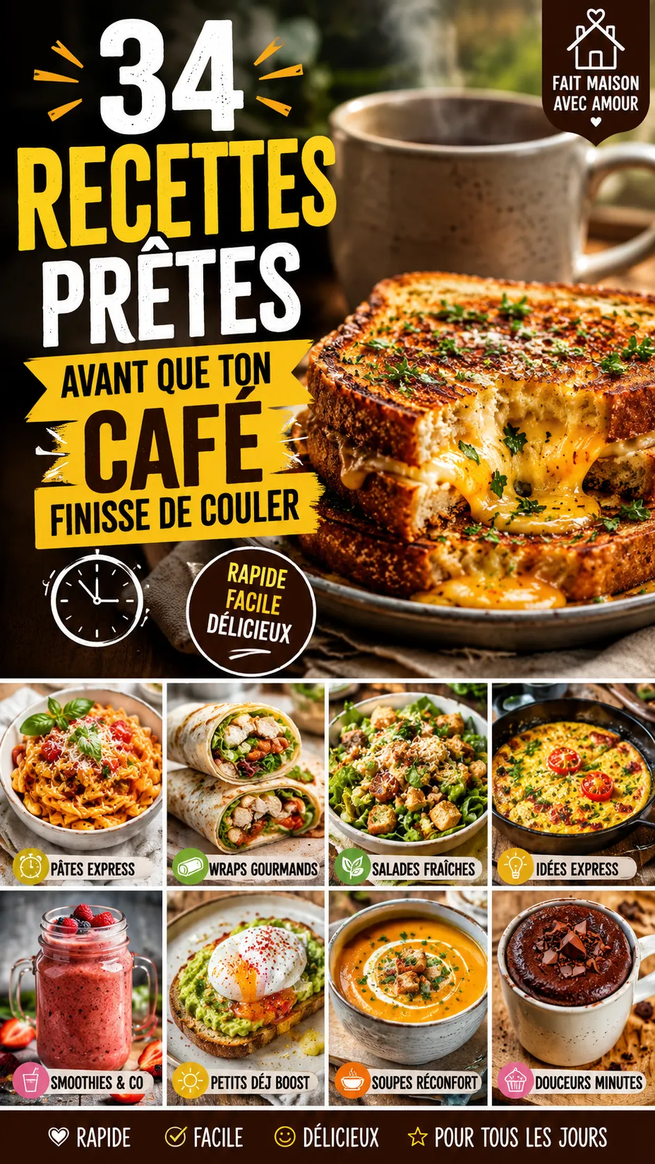 34 Recettes Prêtes Avant Que Ton Café Finisse De Couler