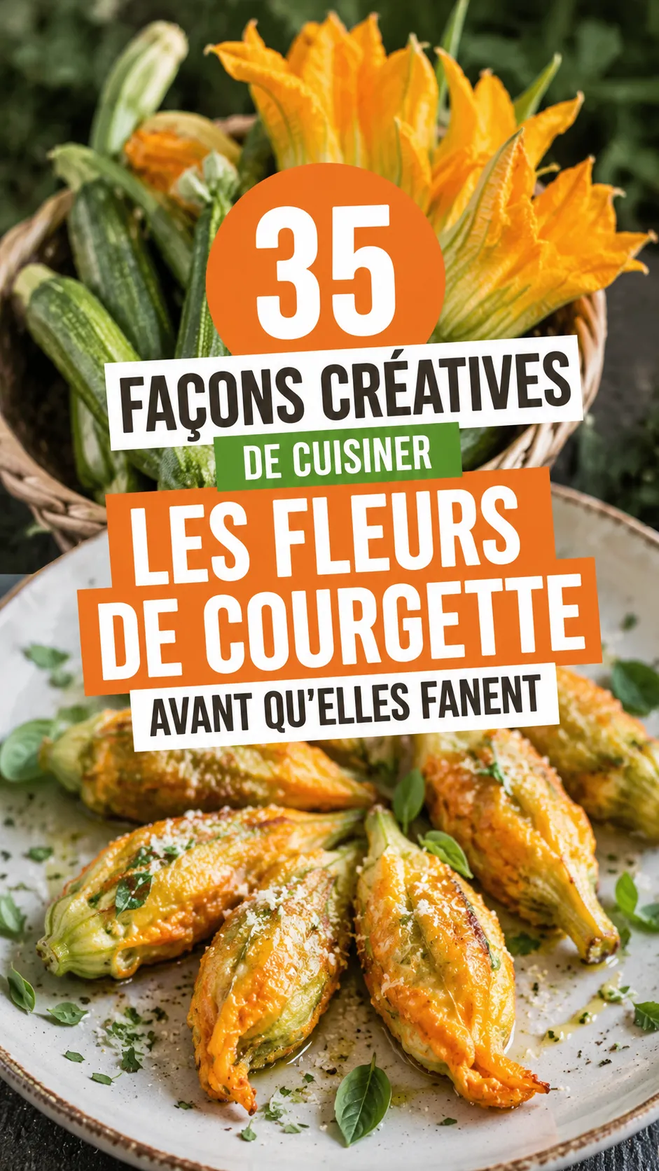 35 Façons De Cuisiner Les Fleurs De Courgette (avant qu’elles fanent) — farcies, beignets, pâtes