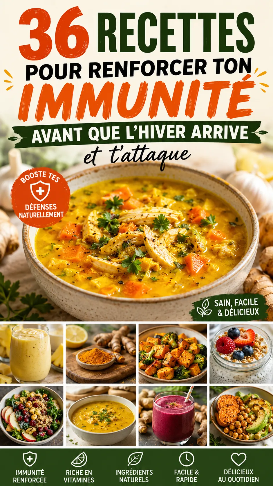 36 Recettes Pour Renforcer Ton Immunité Avant Que L'hiver Arrive Et T'attaque