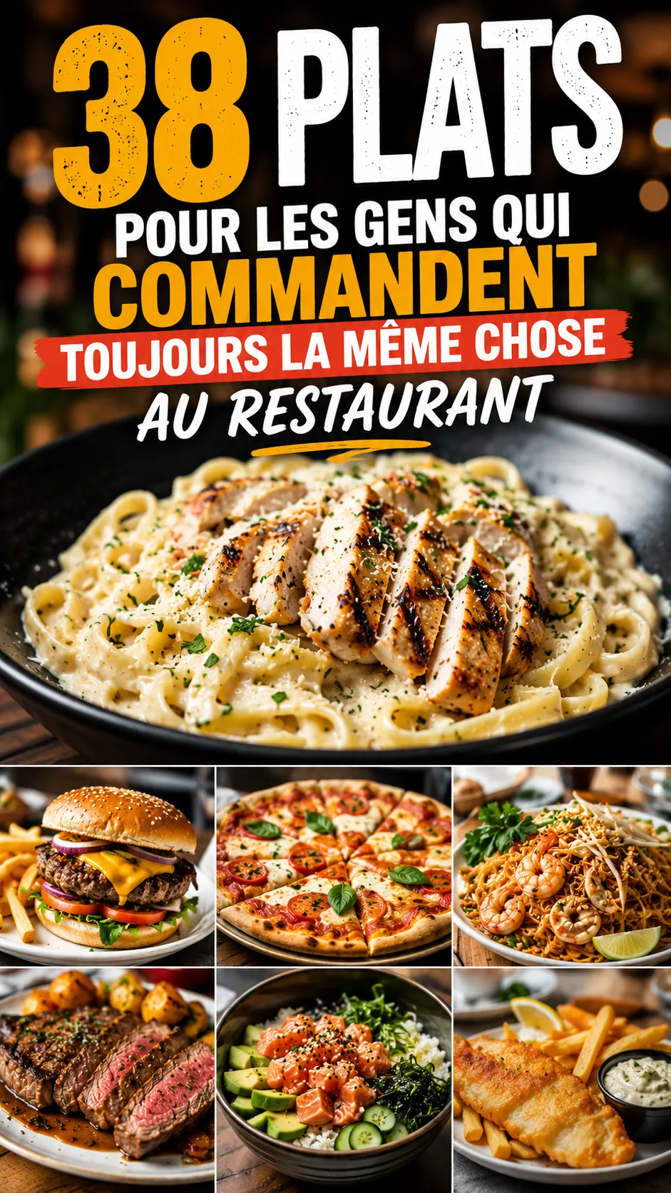 38 Plats Pour Les Gens Qui Commandent Toujours La Même Chose Au Restaurant