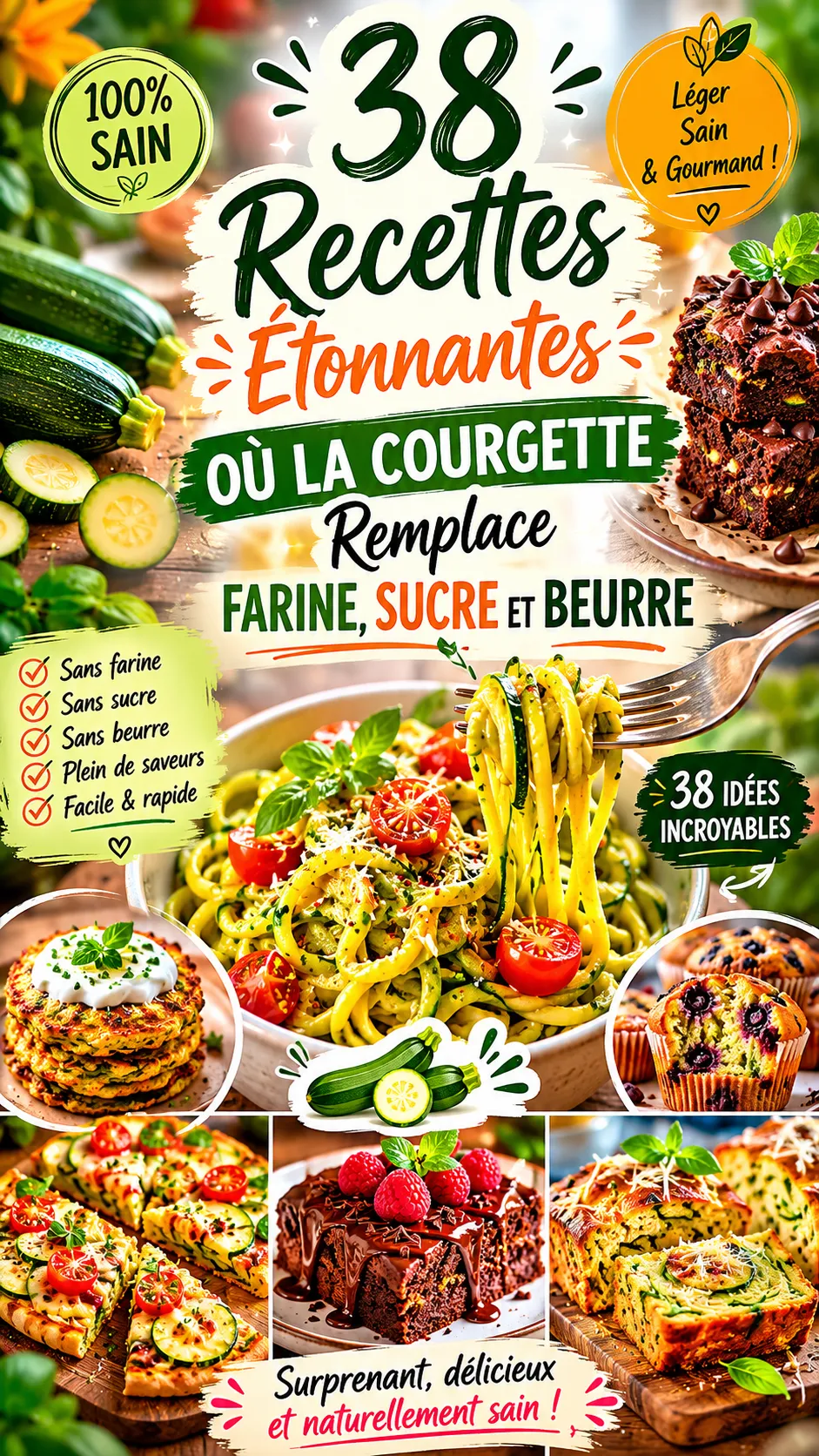 38 Recettes Étonnantes Où La Courgette Remplace Farine, Sucre Et Beurre