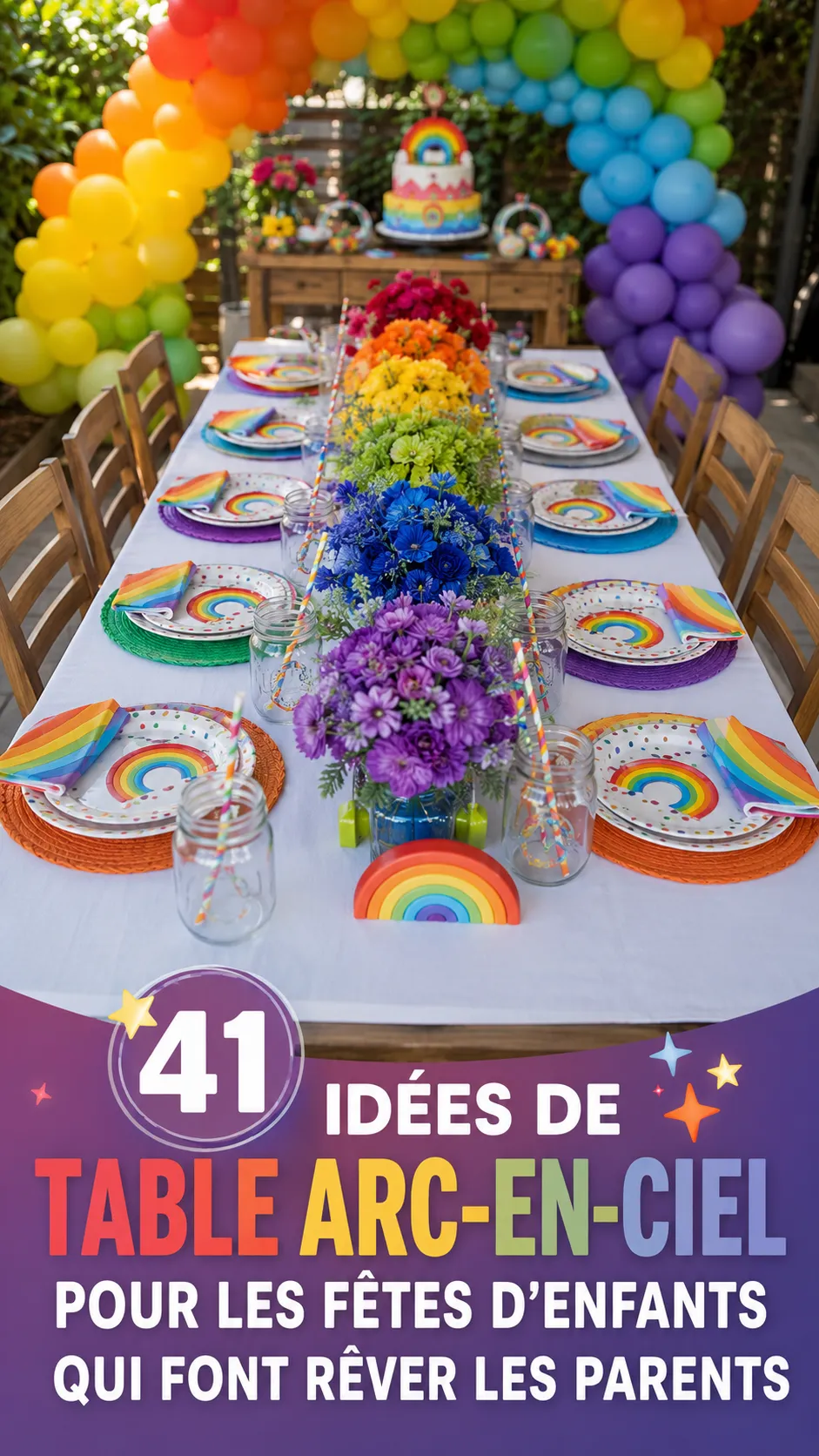41 Idées De Table Arc-En-Ciel Pour Les Fêtes D'enfants Qui Font Rêver Les Parents