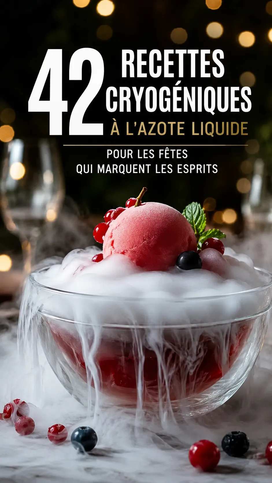42 Recettes Cryogéniques À L'azote Liquide Pour Les Fêtes Qui Marquent Les Esprits