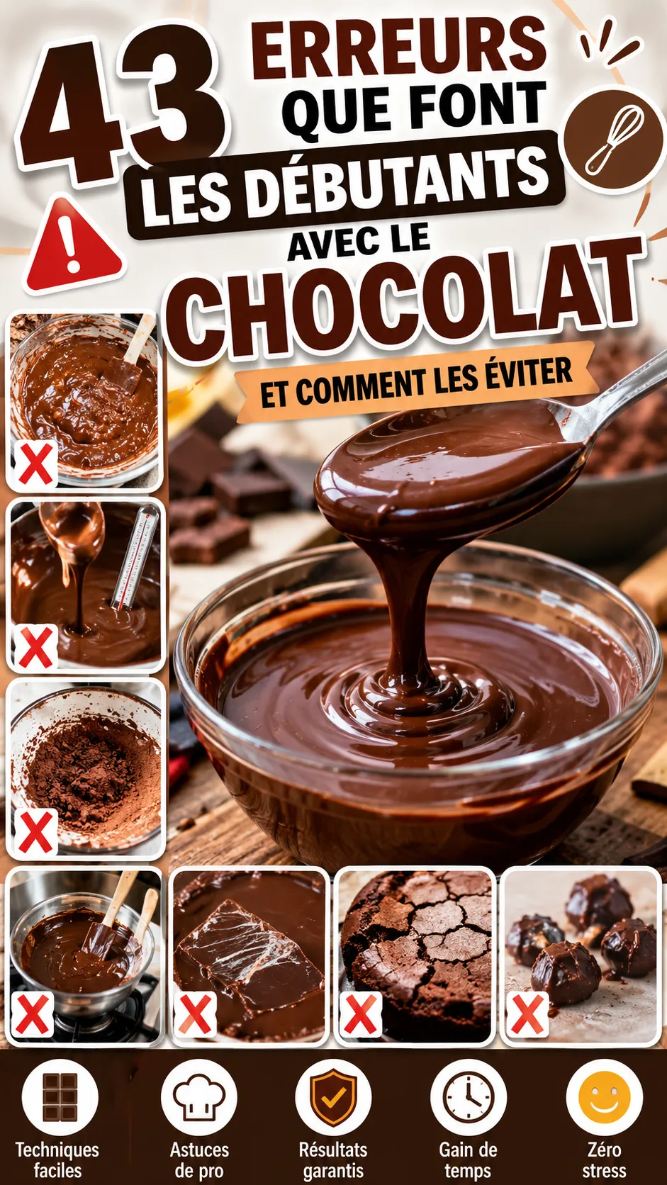 43 Erreurs Que Font Les Débutants Avec Le Chocolat Et Comment Les Éviter