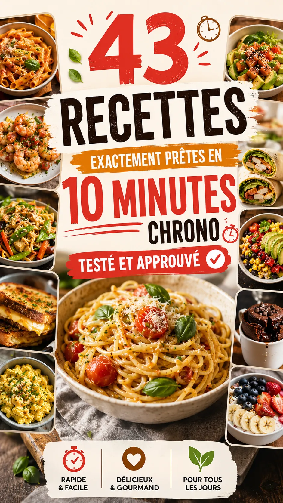 43 Recettes Exactement Prêtes En 10 Minutes Chrono Testé Et Approuvé