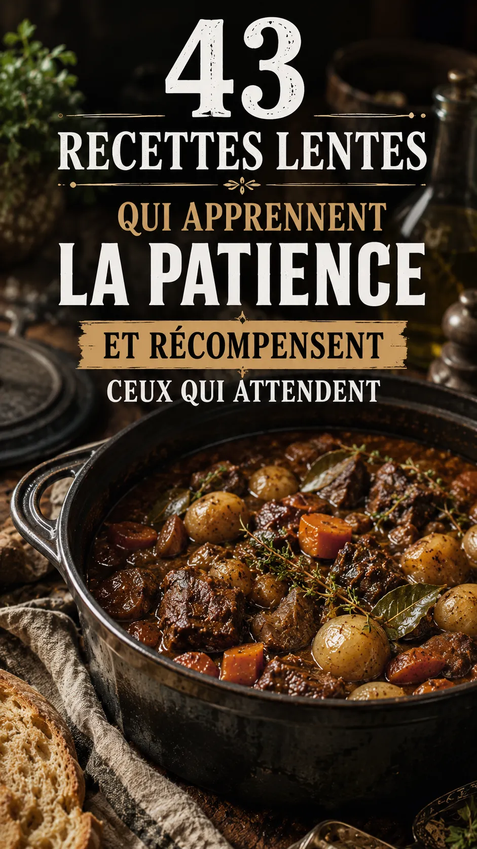 43 Recettes Lentes Qui Apprennent La Patience Et Récompensent Ceux Qui Attendent
