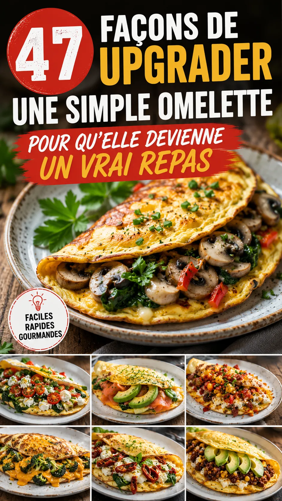 47 Façons De Upgrader Une Simple Omelette Pour Qu'elle Devienne Un Vrai Repas