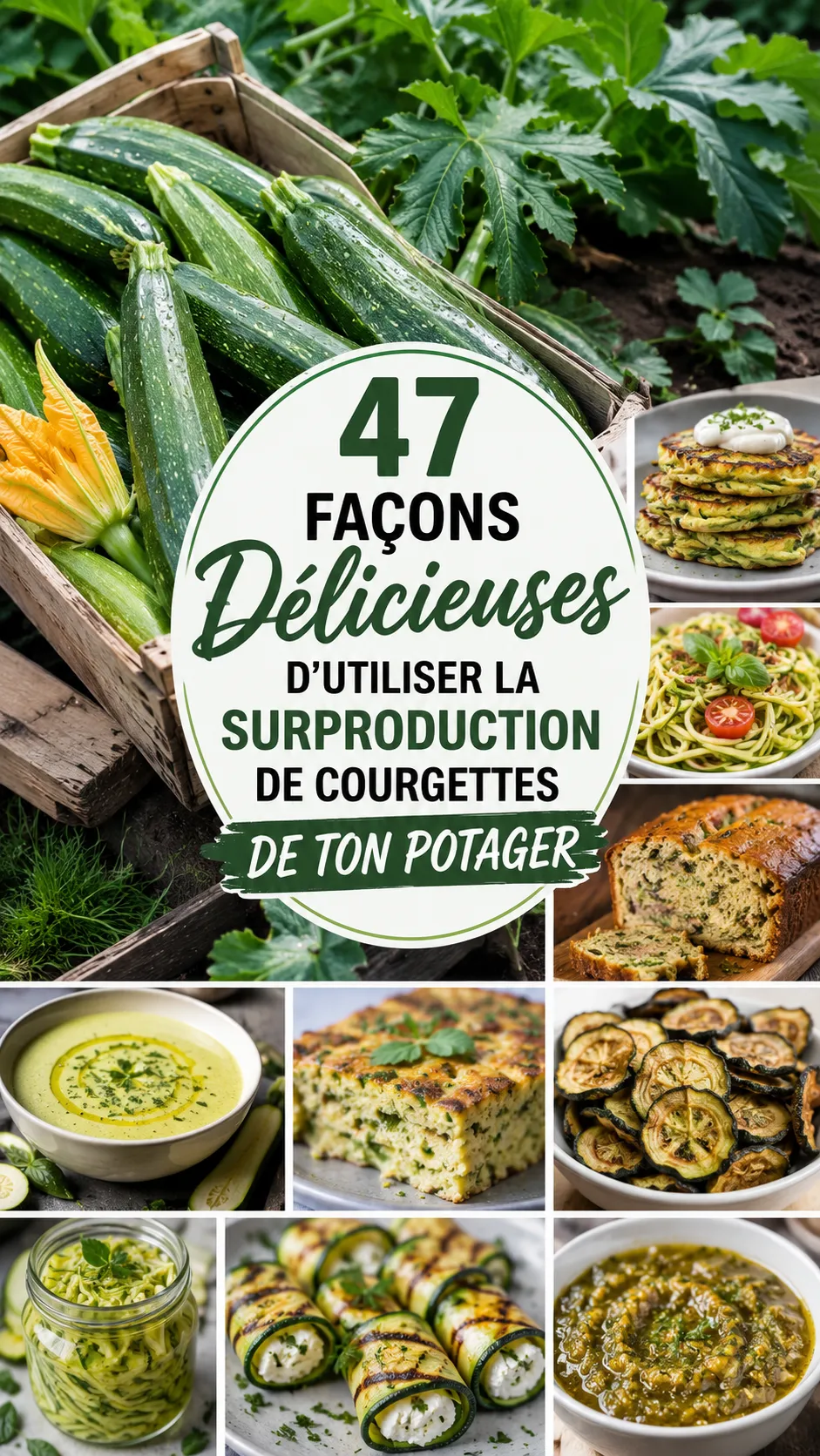 47 Façons Délicieuses D'utiliser La Surproduction De Courgettes De Ton Potager (anti-gaspi)