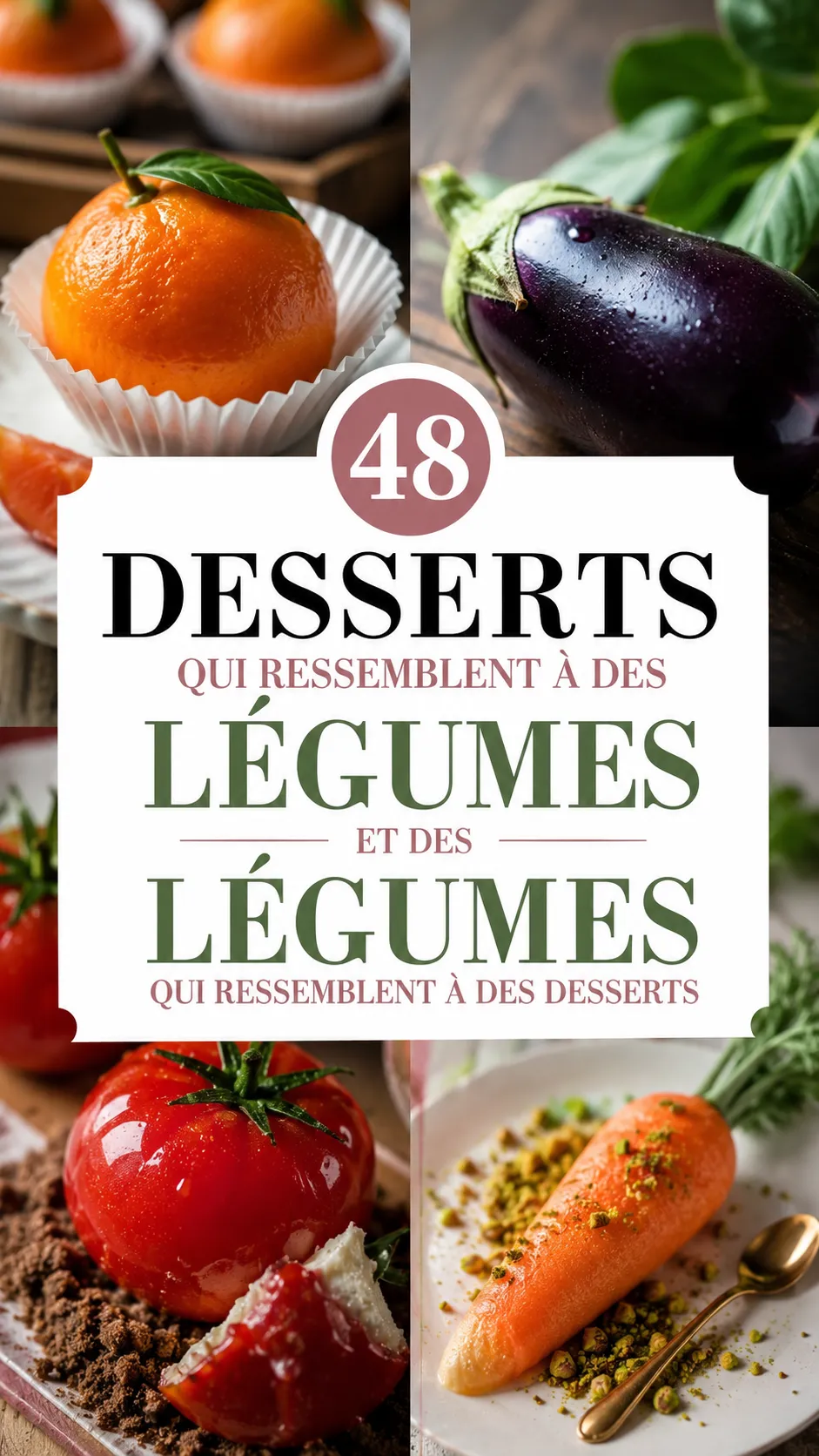 48 Desserts Qui Ressemblent À Des Légumes Et Des Légumes Qui Ressemblent À Des Desserts