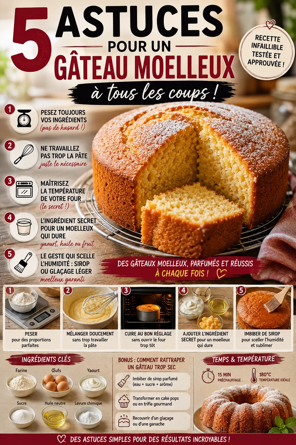 5 Astuces pour un Gâteau Moelleux à Tous les Coups (Infaillible)