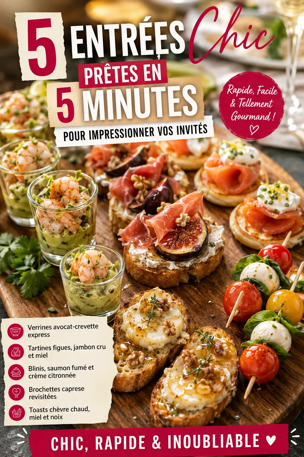 5 Entrées Chic Prêtes En 5 Minutes Pour Impressionner Vos Invités