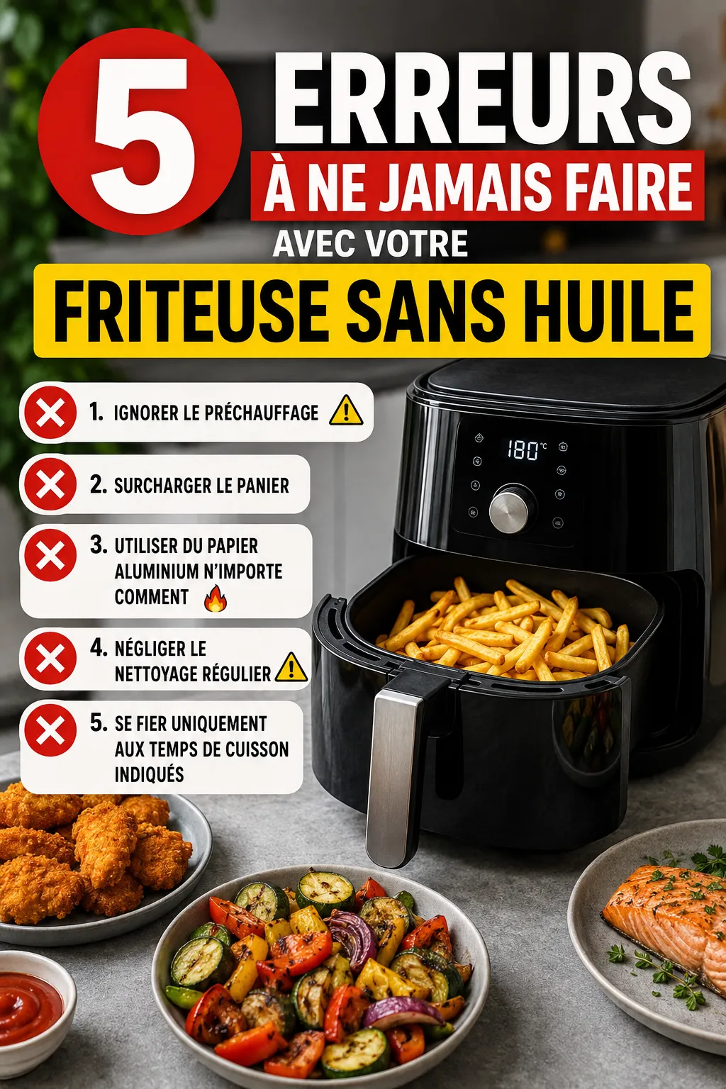 5 Erreurs À Ne Jamais Faire Avec Votre Friteuse Sans Huile