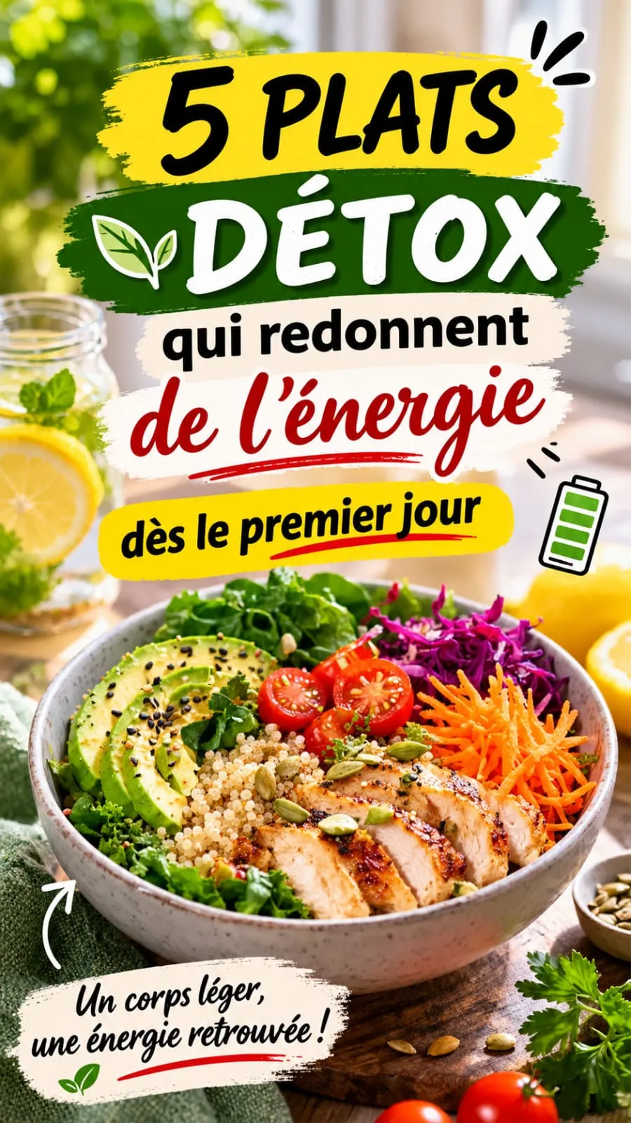 5 plats détox qui redonnent de l'énergie dès le premier jour (recettes faciles)