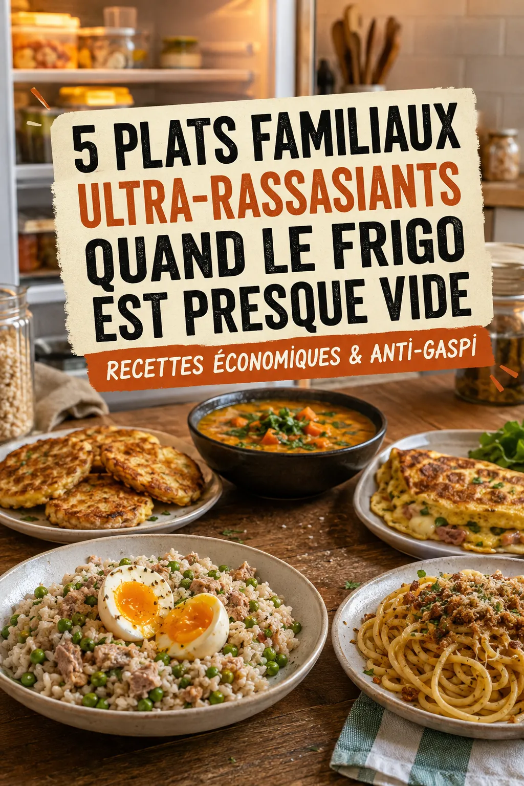 5 Plats Familiaux Ultra-Rassasiants Quand Le Frigo Est Presque Vide