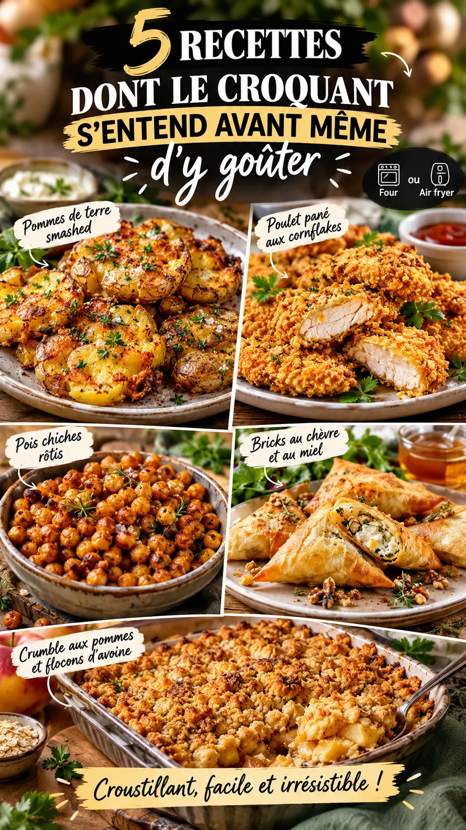 5 recettes dont le croquant s'entend avant même d'y goûter