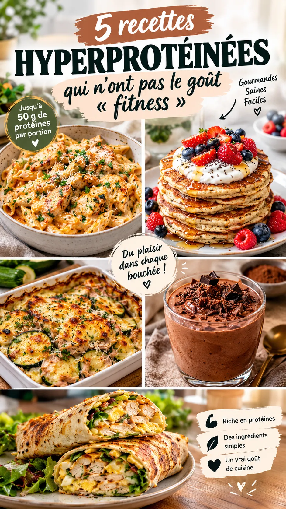 5 recettes hyperprotéinées qui n'ont pas le goût « fitness »