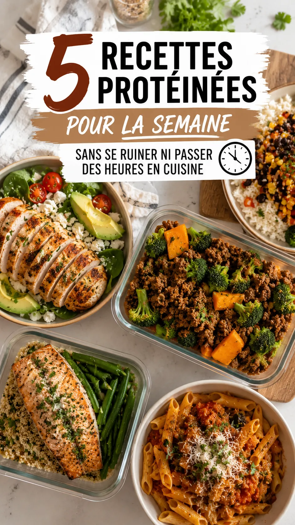 5 recettes protéinées pour la semaine sans se ruiner ni passer des heures en cuisine