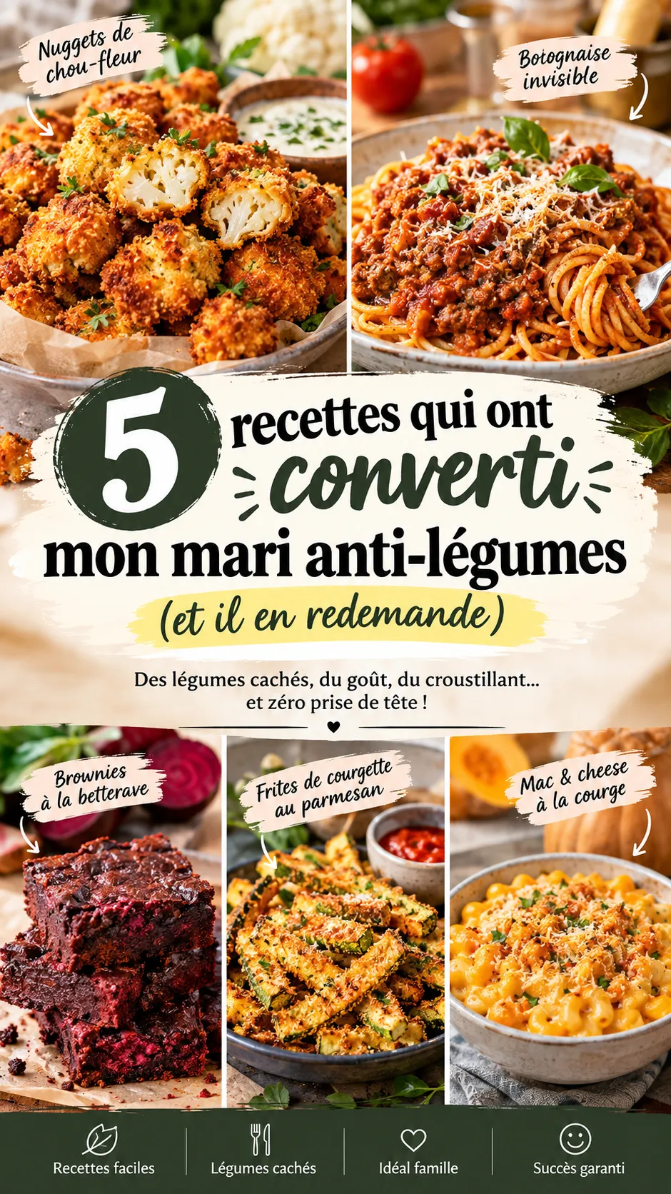5 recettes qui ont converti mon mari anti-légumes (et il en redemande)