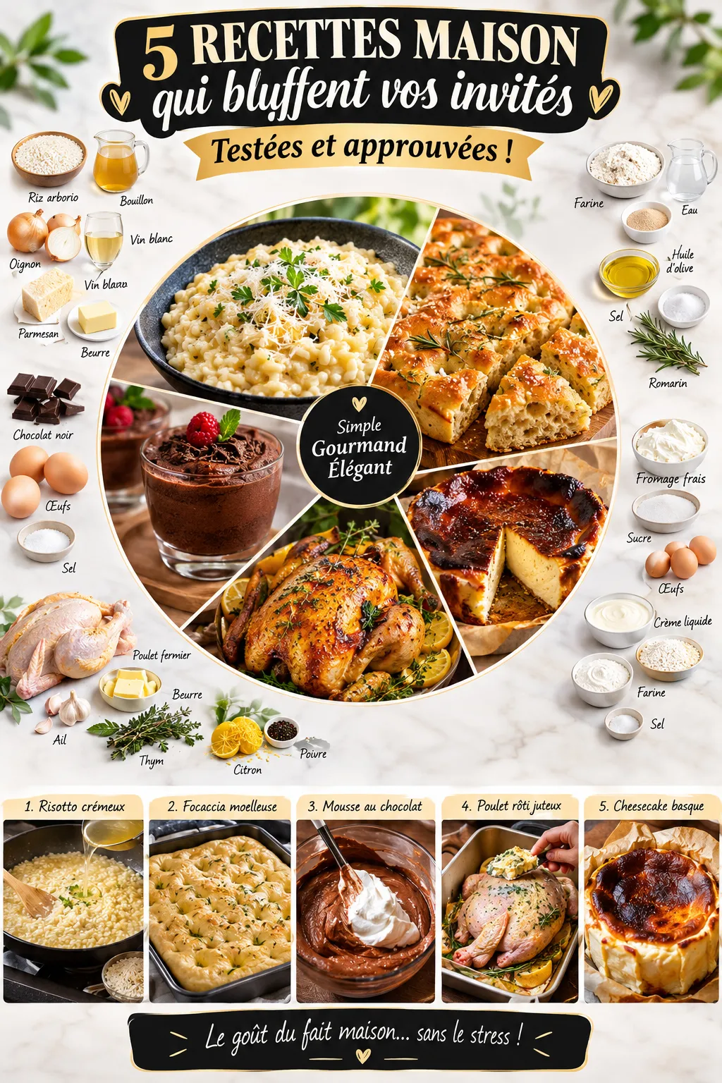5 recettes testées sur des invités sans leur dire que c'était fait maison