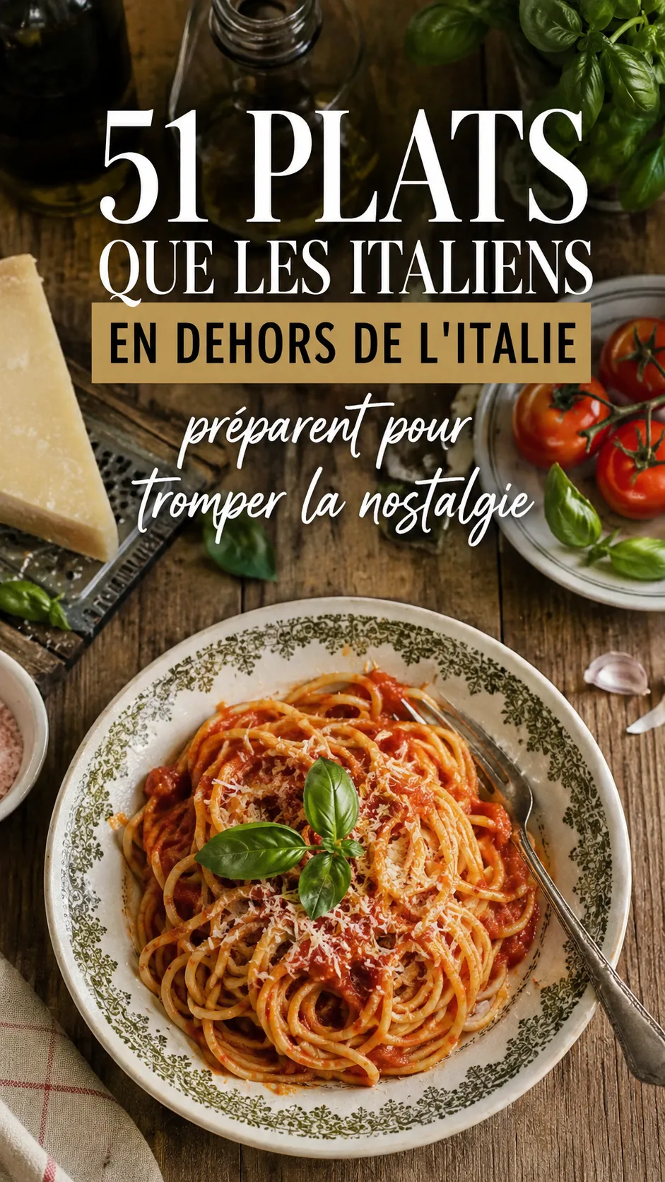 51 Plats Que Les Italiens En Dehors De L'Italie Préparent Pour Tromper La Nostalgie