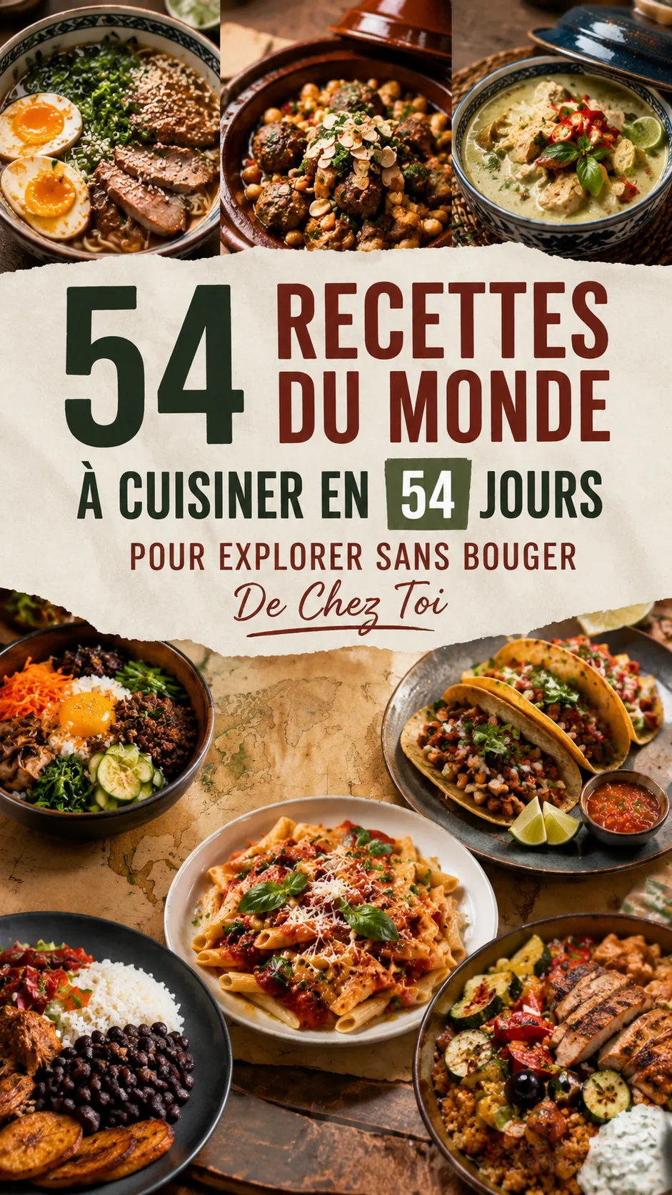 54 Recettes Du Monde À Cuisiner En 54 Jours Pour Explorer Sans Bouger De Chez Toi