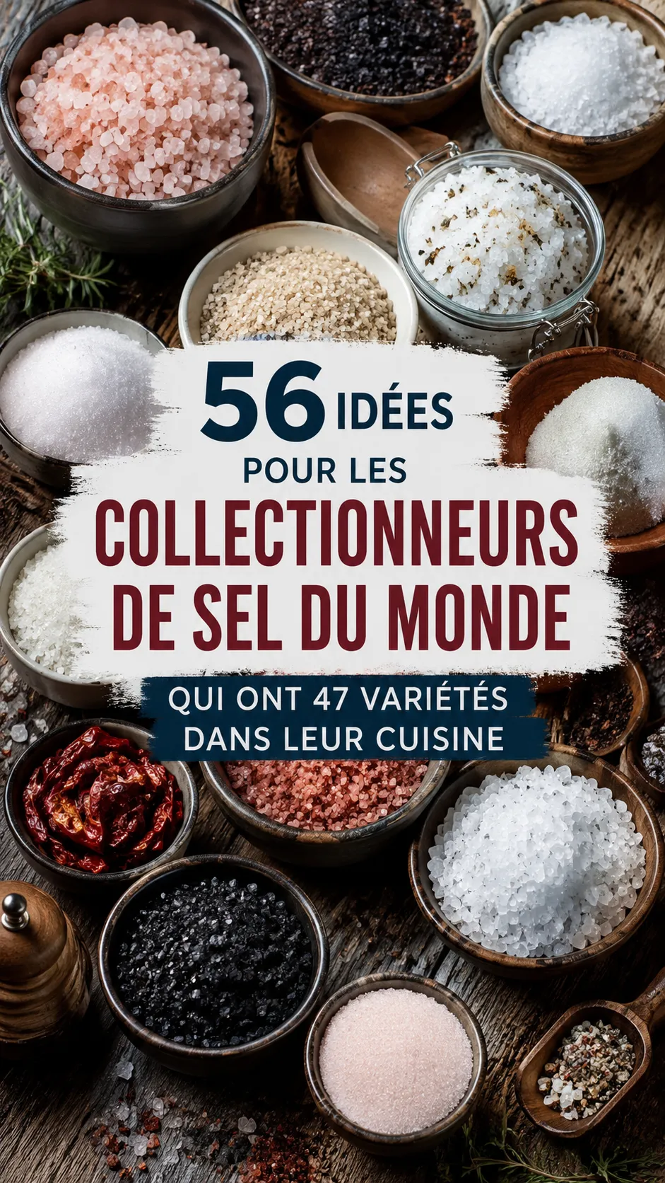 56 Idées Pour Les Collectionneurs De Sel (fleur de sel, sel fumé, sel noir, sel rose)
