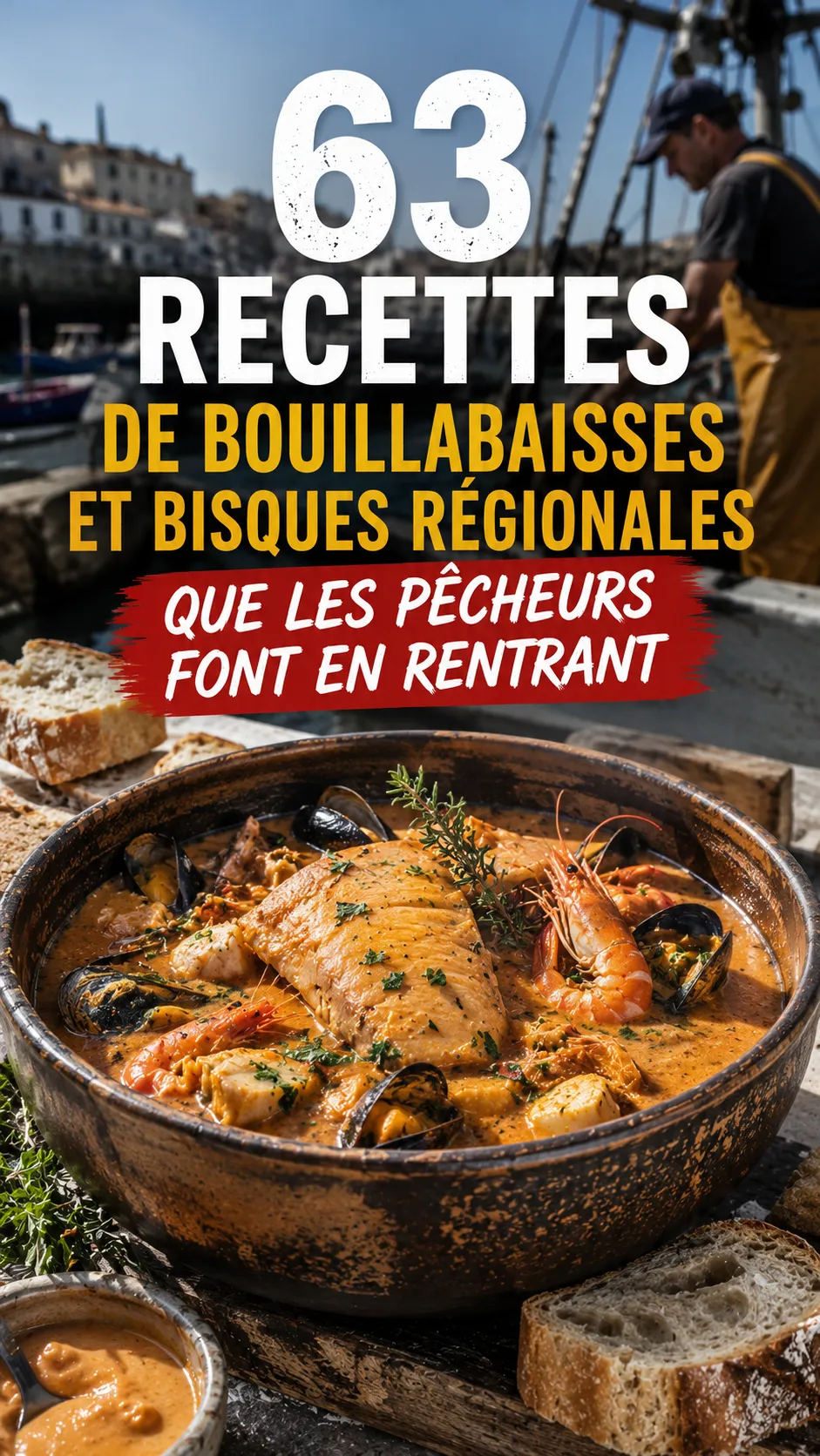 63 Recettes De Bouillabaisses Et Bisques Régionales Que Les Pêcheurs Font En Rentrant