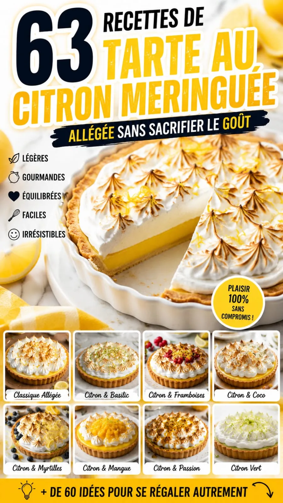 63 Recettes De Tarte Au Citron Meringuée Allégée Sans Sacrifier Le Goût