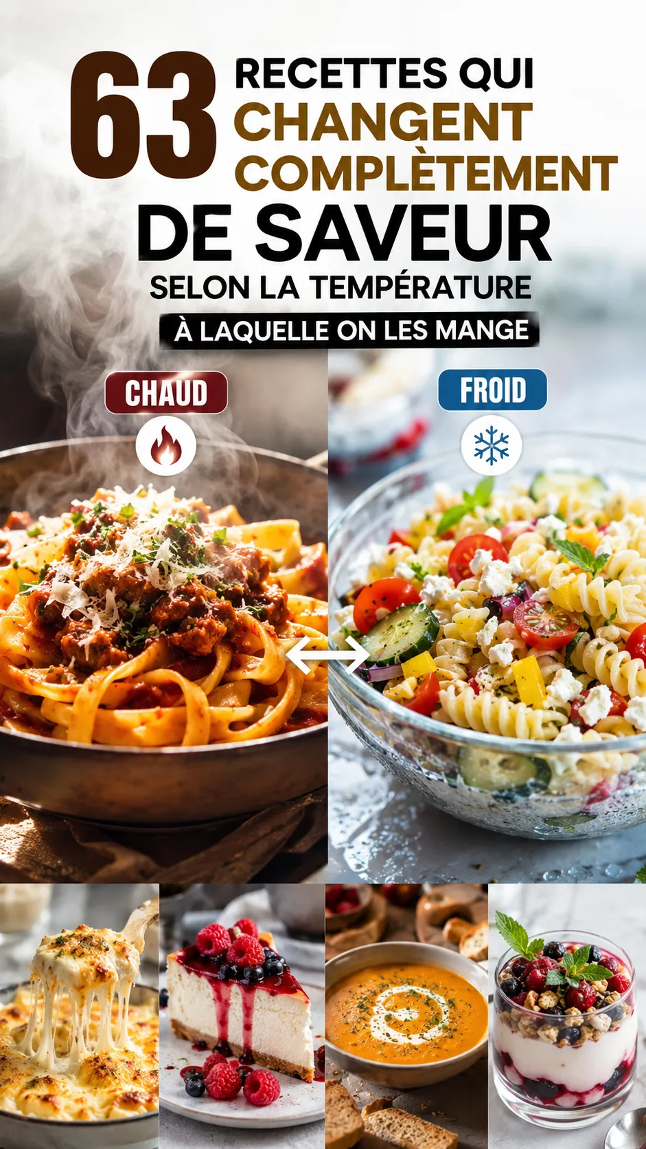 63 Recettes Qui Changent De Saveur Selon La Température (guide chaud/froid)