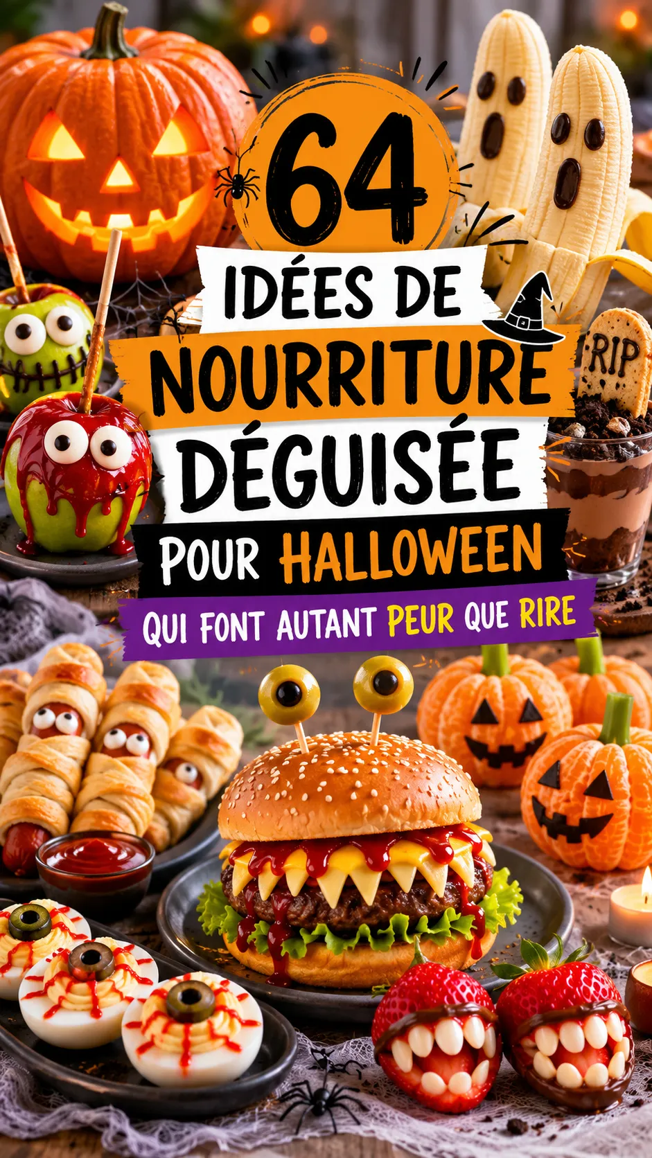 64 Idées De Nourriture Déguisée Pour Halloween (recettes qui font peur et rire)