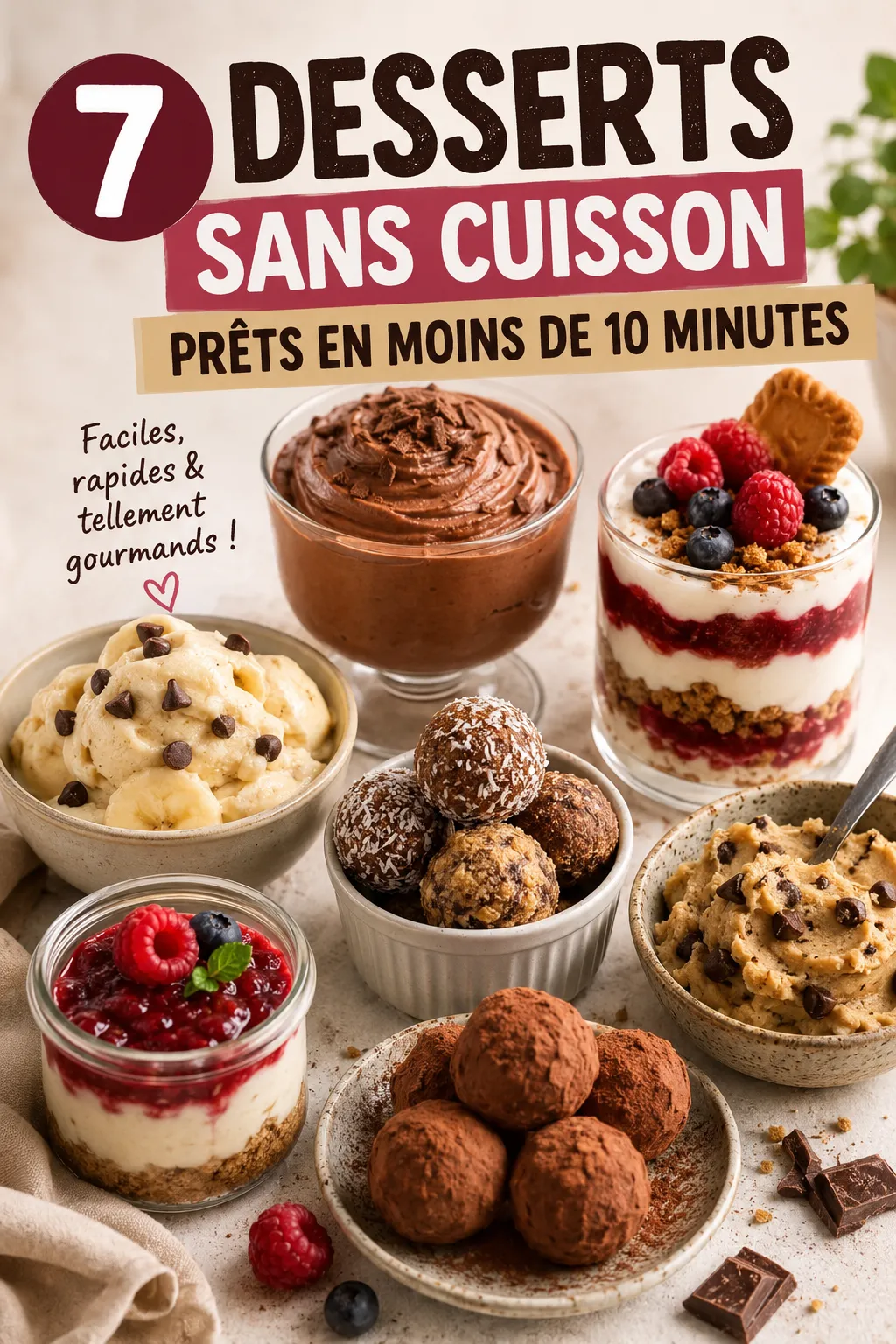7 Desserts Sans Cuisson Prêts En Moins De 10 Minutes