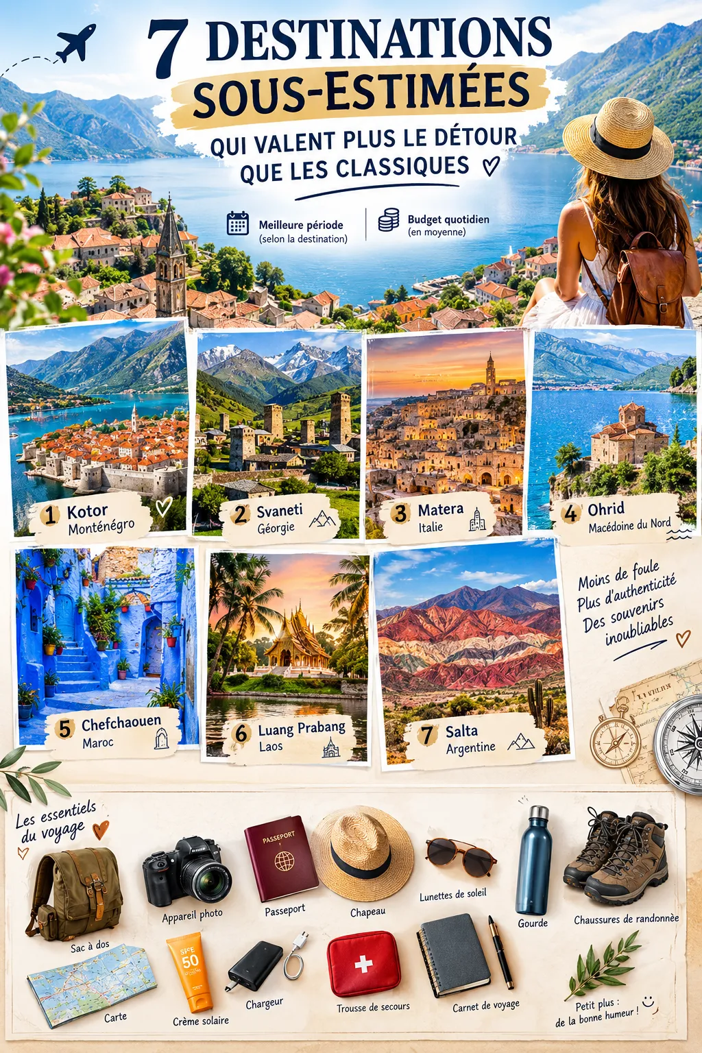 7 destinations sous-estimées qui valent plus le détour que les classiques
