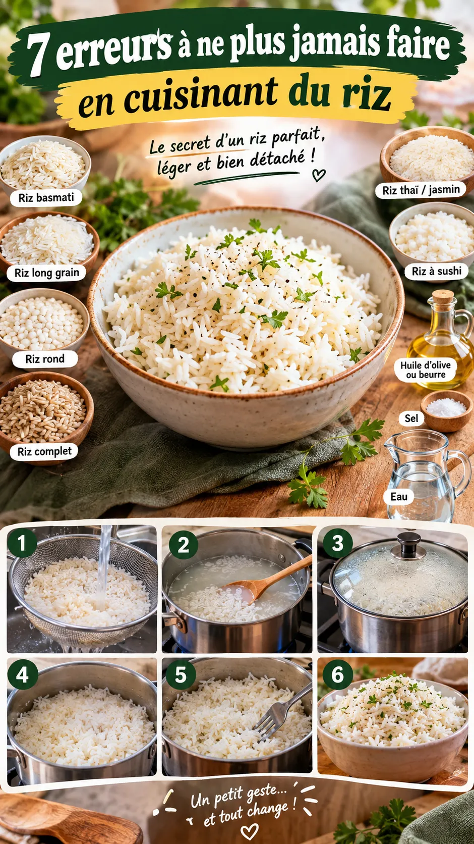 7 erreurs à ne plus jamais faire en cuisinant du riz