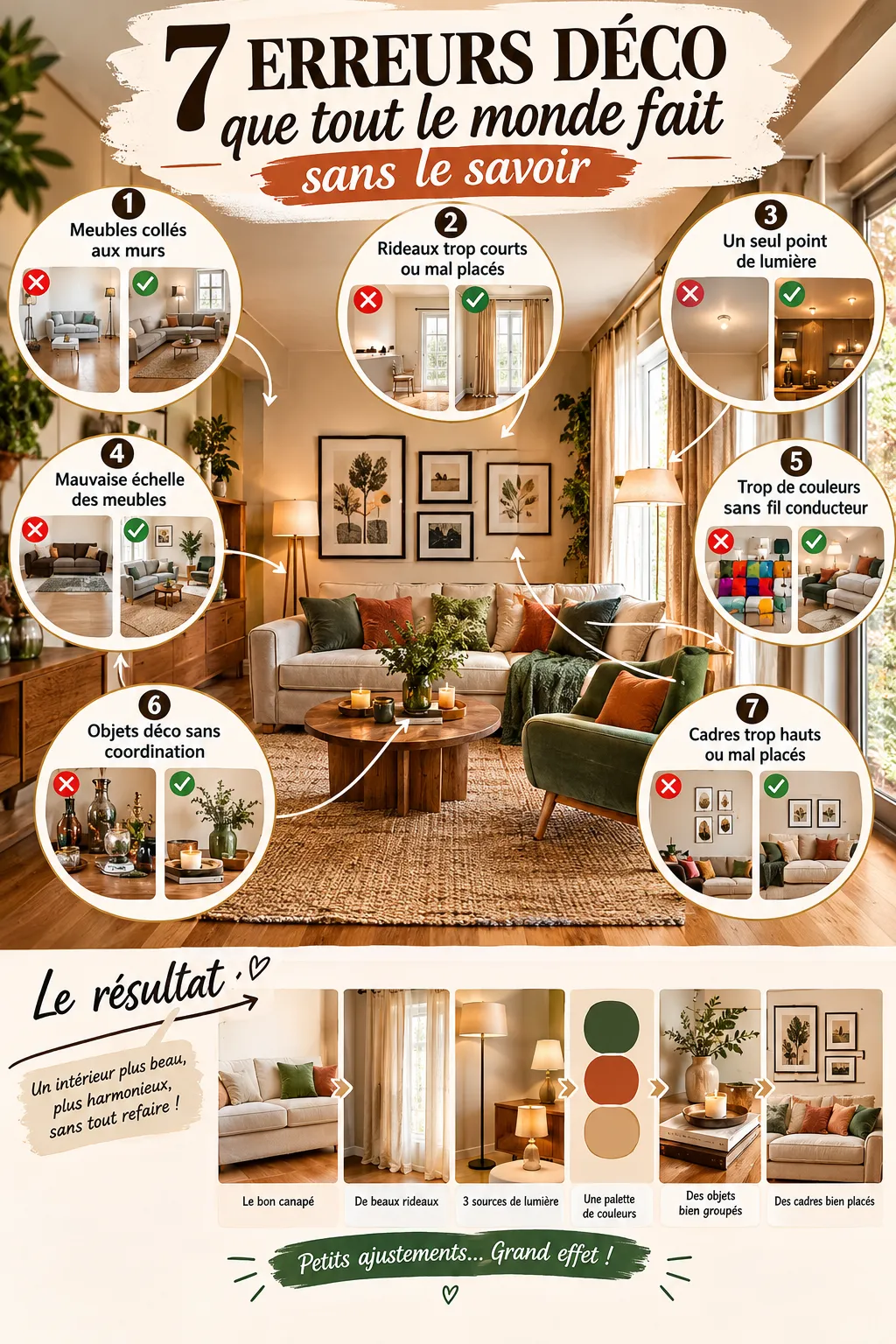 7 erreurs déco que tout le monde fait sans le savoir