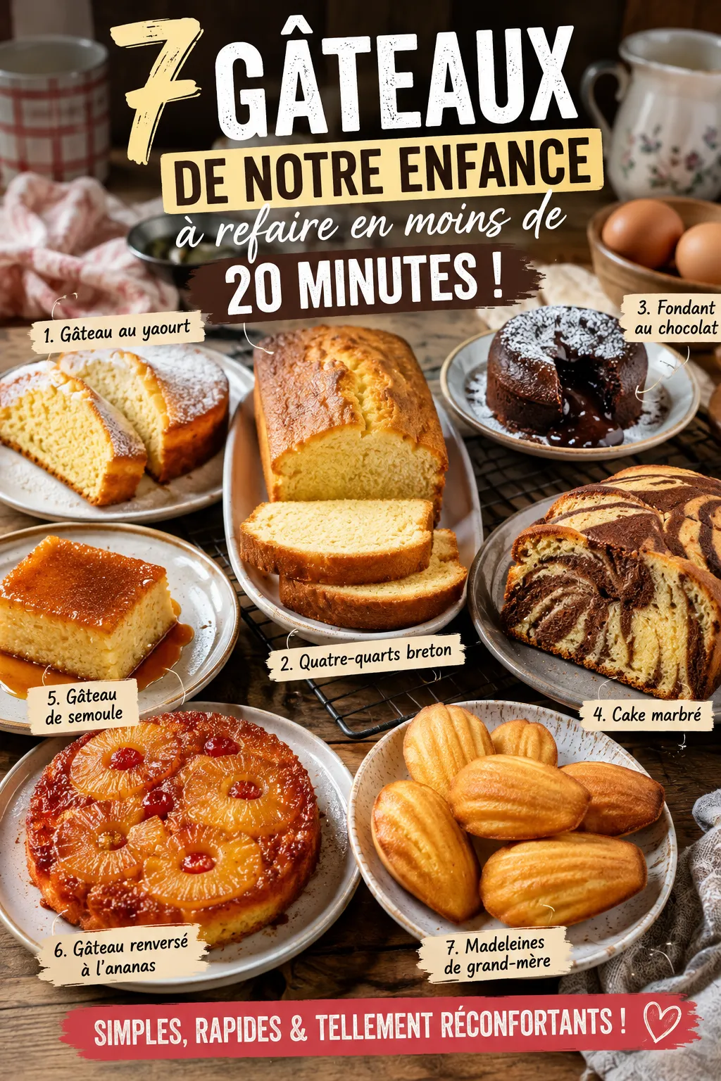 7 Gâteaux De Notre Enfance À Refaire En Moins De 20 Minutes