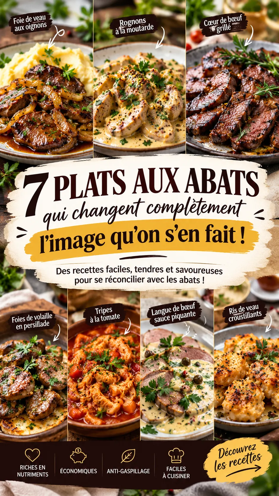 7 plats aux abats qui changent complètement l'image qu'on s'en fait