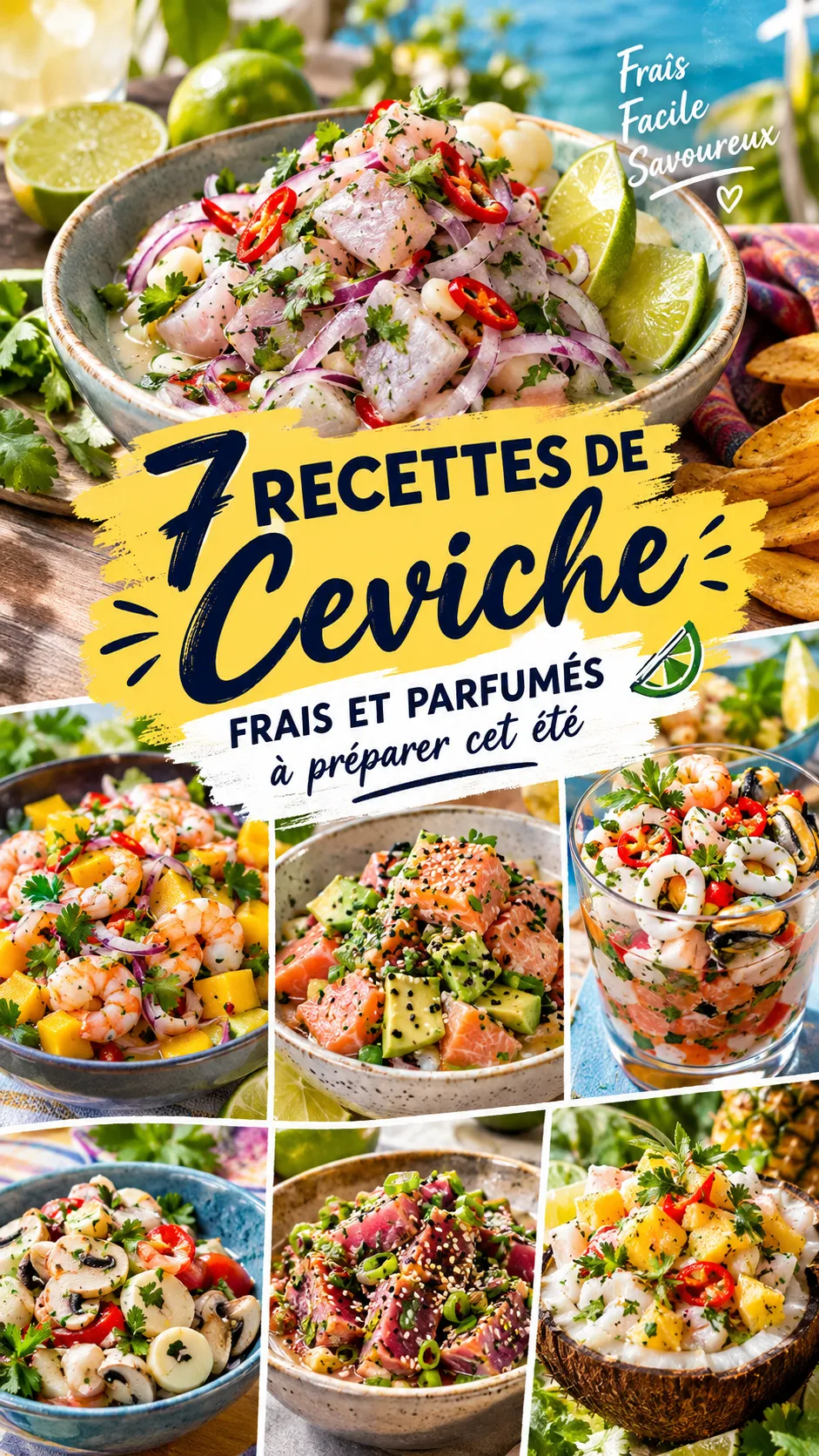 7 recettes de ceviche frais et parfumés à préparer cet été