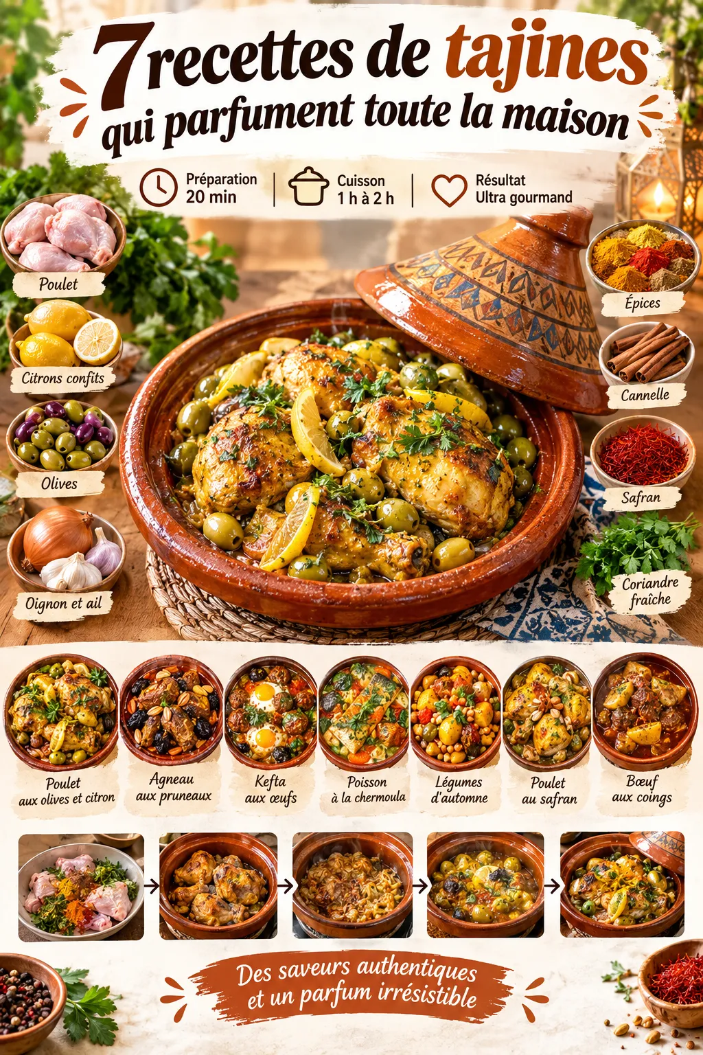 7 recettes de tajines qui parfument toute la maison