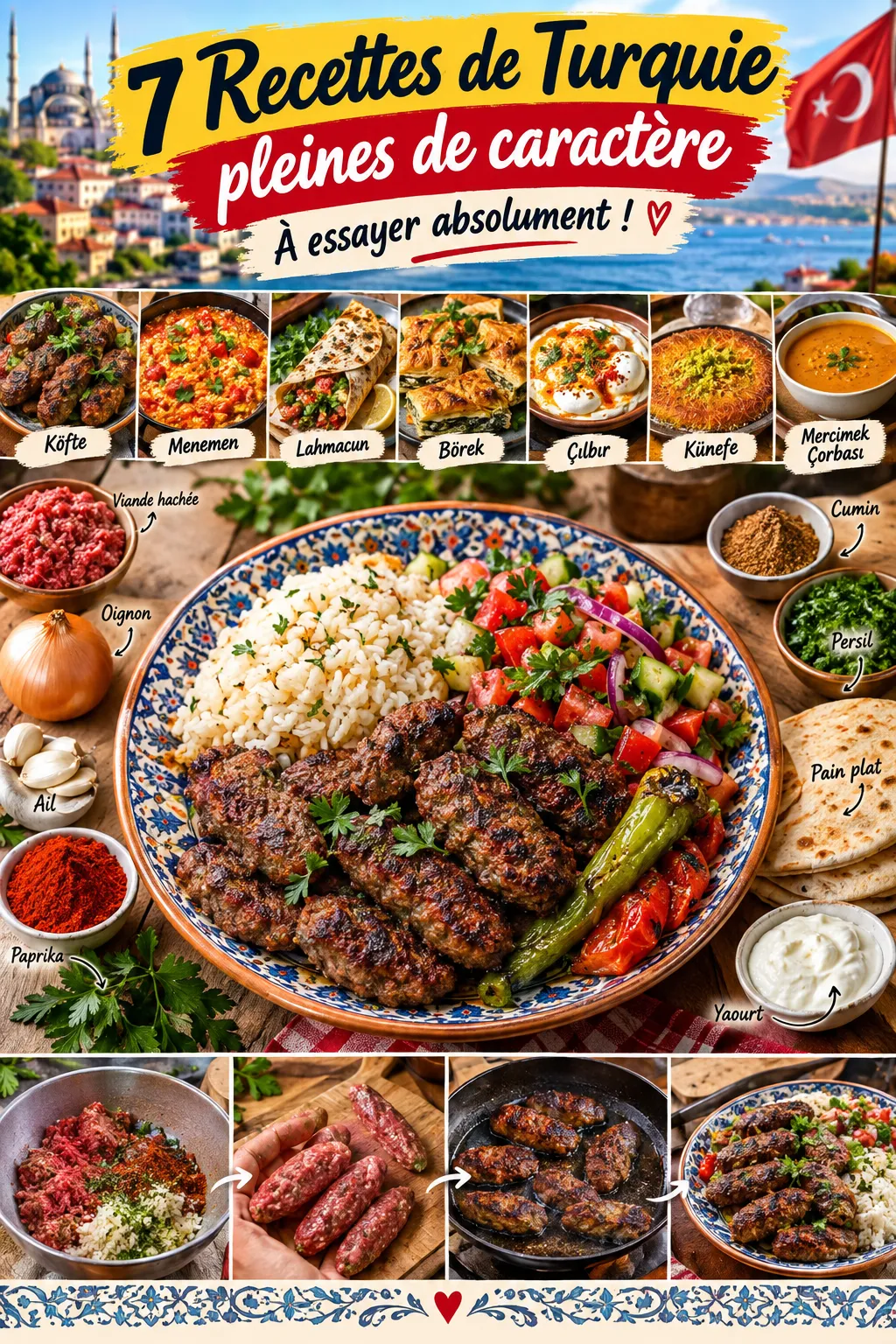 7 recettes de Turquie pleines de caractère à essayer absolument