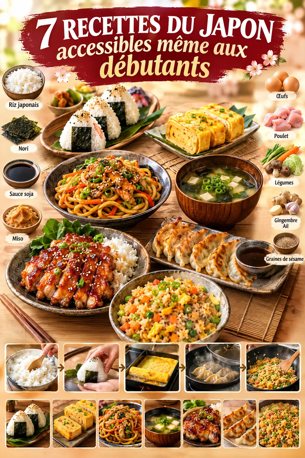 7 recettes du Japon accessibles même aux débutants