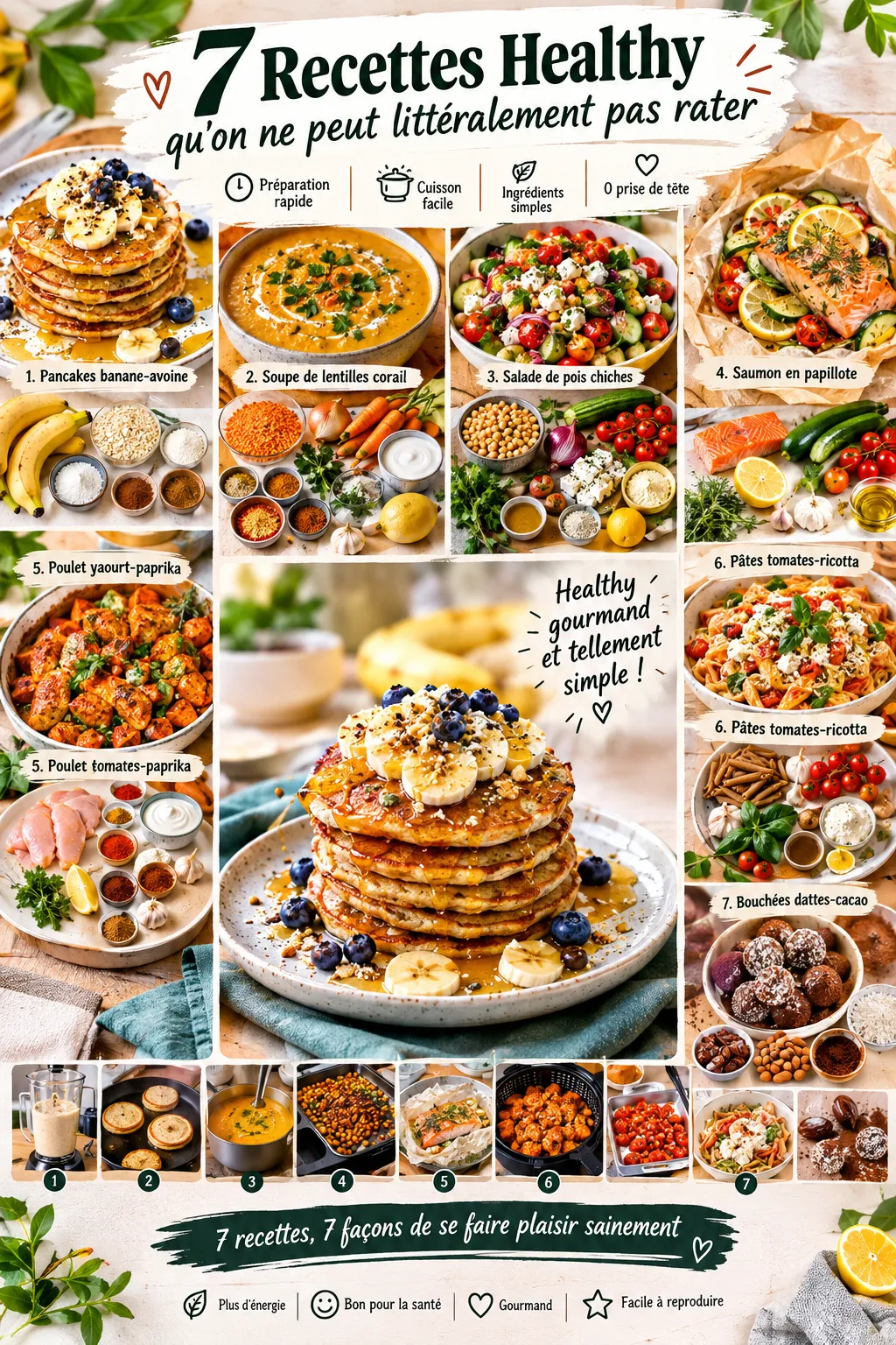 7 recettes healthy qu'on ne peut littéralement pas rater