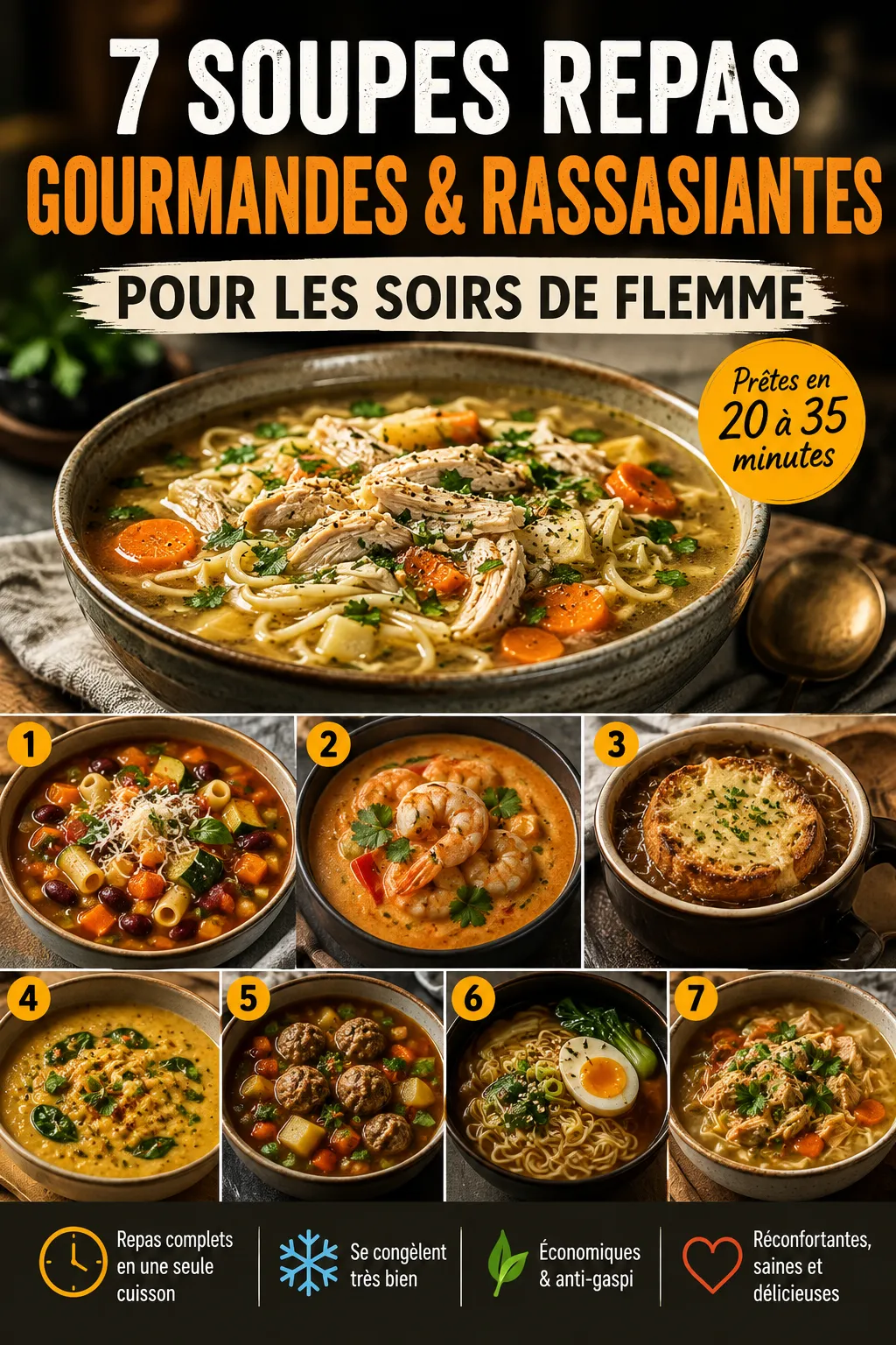 7 Soupes Repas Gourmandes Et Rassasiantes Pour Les Soirs De Flemme