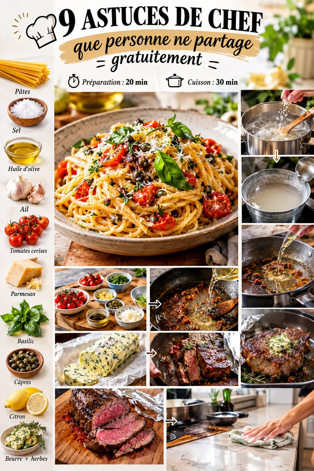 9 astuces de chef que personne ne partage gratuitement