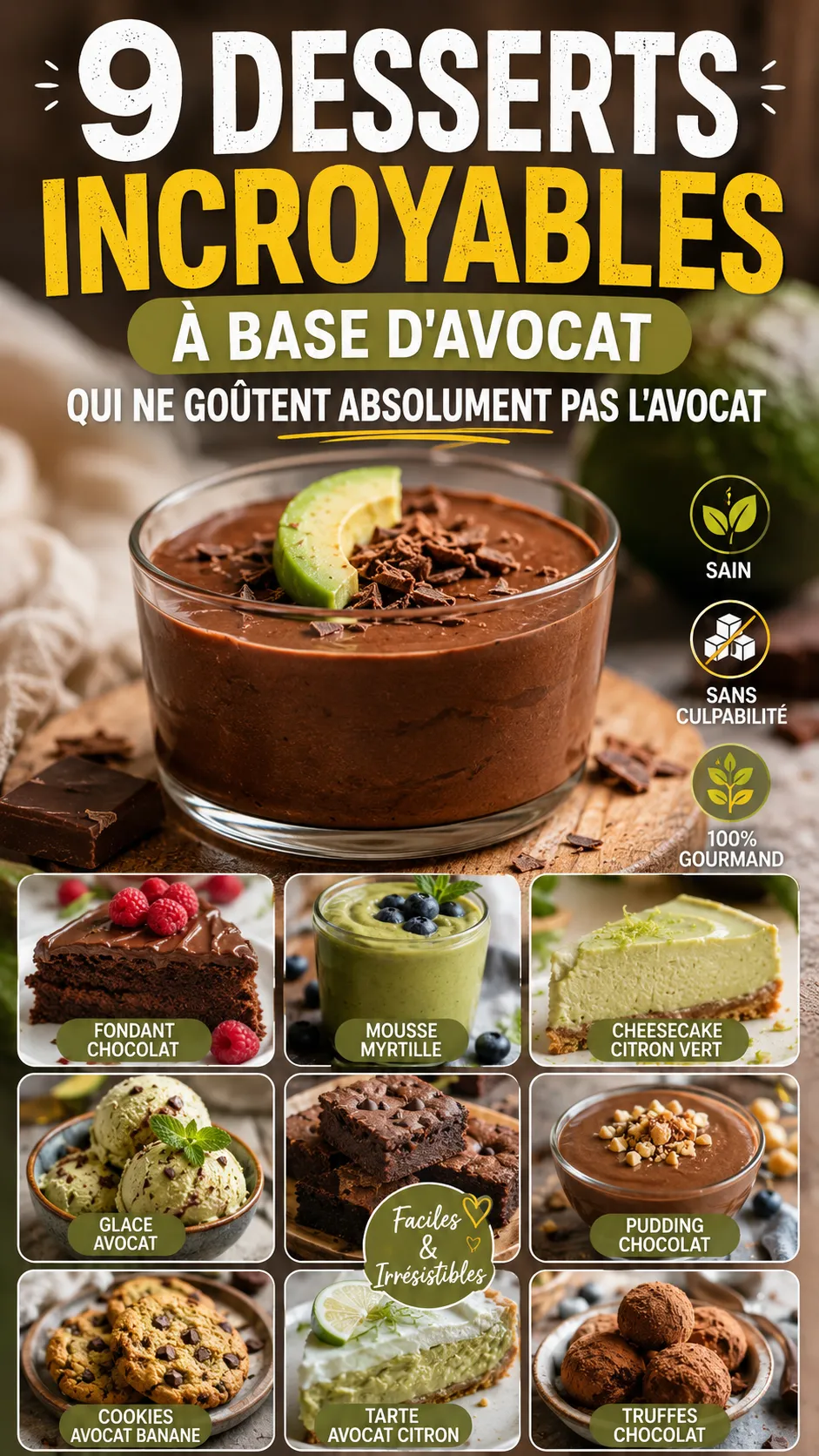 9 Desserts Incroyables À Base D'avocat Qui Ne Goûtent Absolument Pas L'avocat
